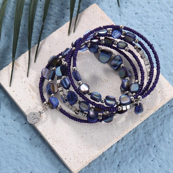 Firstmeet Bohemian Layered Shell Beaded Necklace Set Seed Bead Irregular Costume Jewelry for Women - Image 21