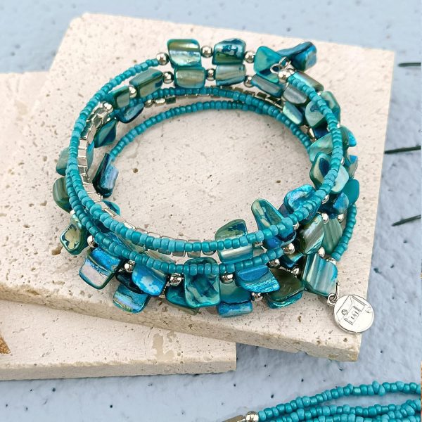 Firstmeet Bohemian Layered Shell Beaded Necklace Set Seed Bead Irregular Costume Jewelry for Women - Image 27