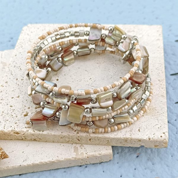 Firstmeet Bohemian Layered Shell Beaded Necklace Set Seed Bead Irregular Costume Jewelry for Women - Image 40