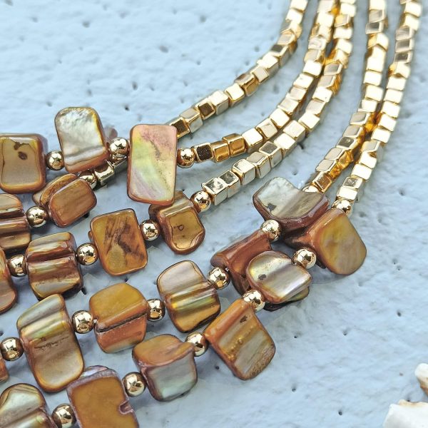 Firstmeet Bohemian Layered Shell Beaded Necklace Set Seed Bead Irregular Costume Jewelry for Women - Image 61