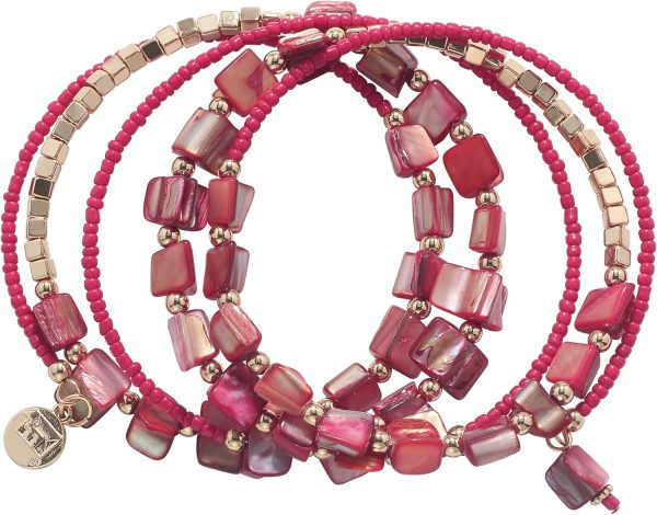 Firstmeet Bohemian Layered Shell Beaded Necklace Set Seed Bead Irregular Costume Jewelry for Women - Image 82