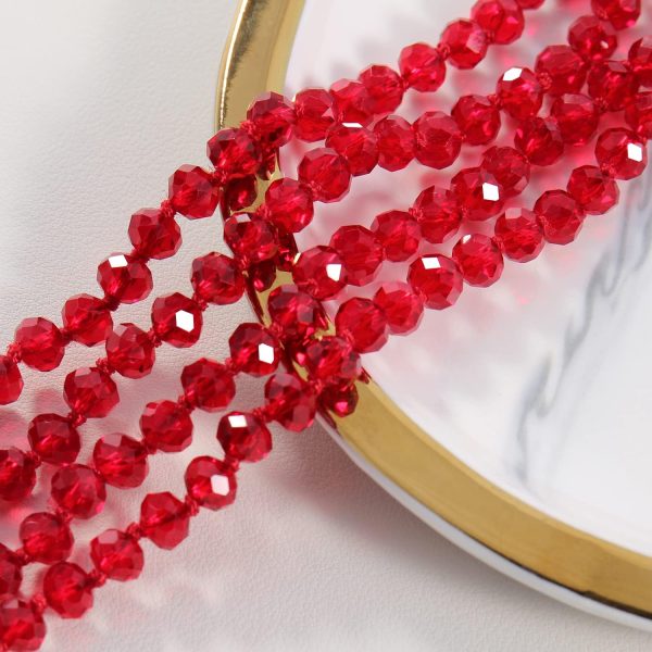 Firstmeet Fashion Beads Rope Knot Long Beaded Necklace Versatile 60" Strand Costume Jewelry for Women and Men - Image 11
