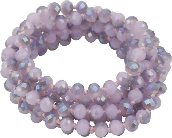 Firstmeet Fashion Beads Rope Knot Long Beaded Necklace Versatile 60" Strand Costume Jewelry for Women and Men - Image 29