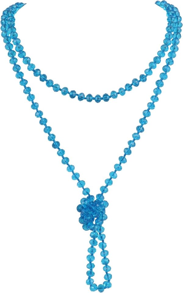 Firstmeet Fashion Beads Rope Knot Long Beaded Necklace Versatile 60" Strand Costume Jewelry for Women and Men - Image 47
