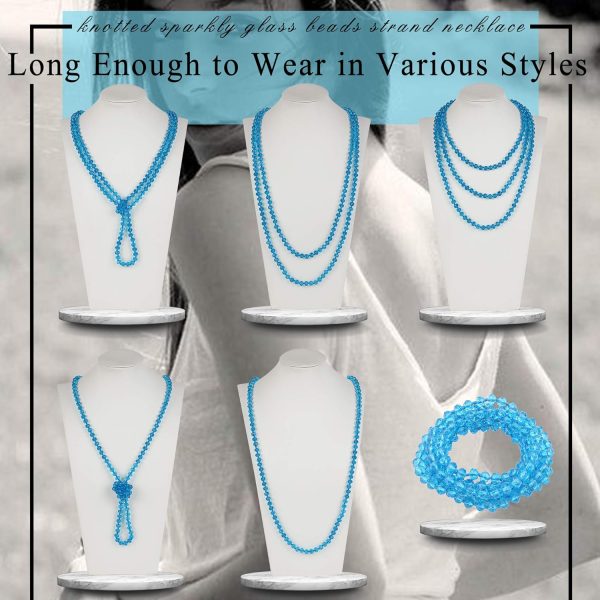 Firstmeet Fashion Beads Rope Knot Long Beaded Necklace Versatile 60" Strand Costume Jewelry for Women and Men - Image 48