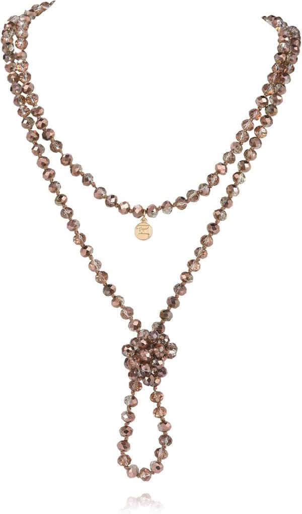 Firstmeet Fashion Beads Rope Knot Long Beaded Necklace Versatile 60" Strand Costume Jewelry for Women and Men - Image 55
