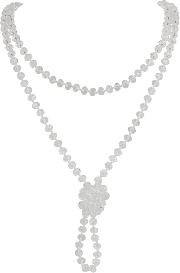 Firstmeet Fashion Beads Rope Knot Long Beaded Necklace Versatile 60" Strand Costume Jewelry for Women and Men - Image 72