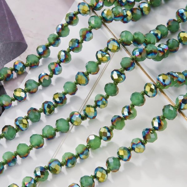Firstmeet Fashion Beads Rope Knot Long Beaded Necklace Versatile 60" Strand Costume Jewelry for Women and Men - Image 80