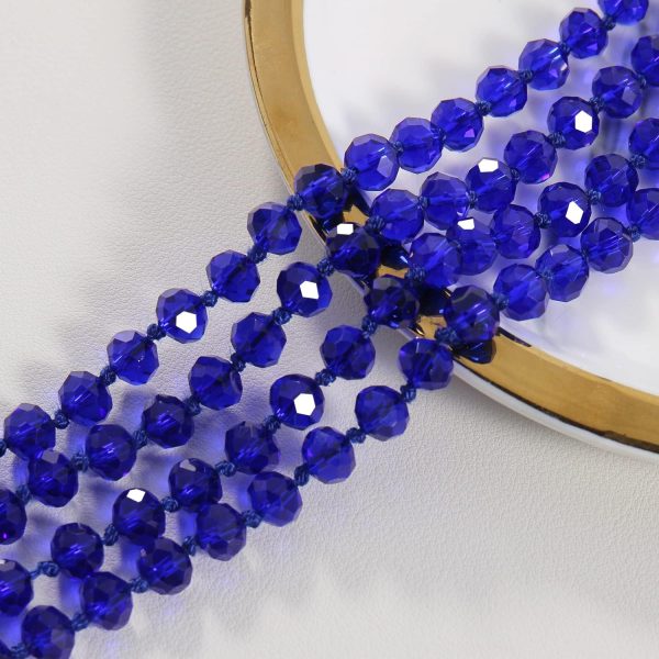 Firstmeet Fashion Beads Rope Knot Long Beaded Necklace Versatile 60" Strand Costume Jewelry for Women and Men - Image 100