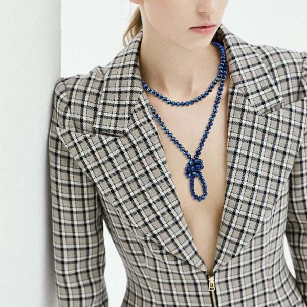 Firstmeet Fashion Beads Rope Knot Long Beaded Necklace Versatile 60" Strand Costume Jewelry for Women and Men - Image 104