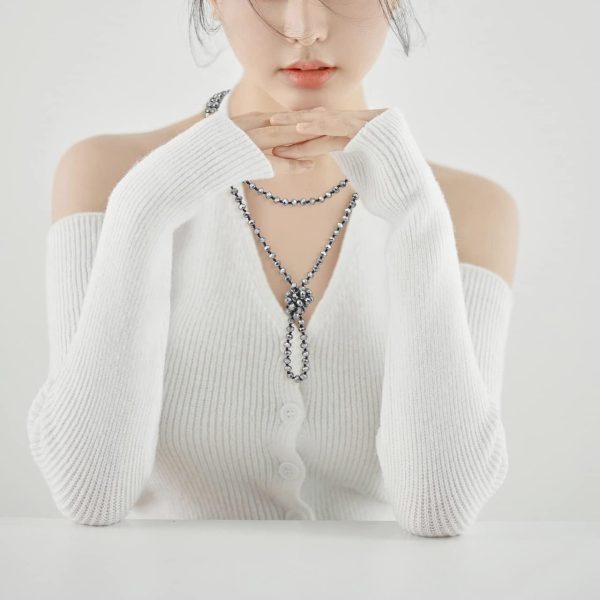 Firstmeet Fashion Beads Rope Knot Long Beaded Necklace Versatile 60" Strand Costume Jewelry for Women and Men - Image 110