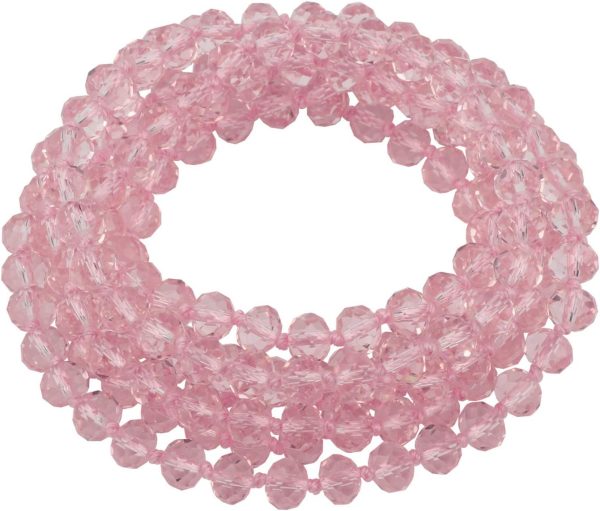 Firstmeet Fashion Beads Rope Knot Long Beaded Necklace Versatile 60" Strand Costume Jewelry for Women and Men - Image 138