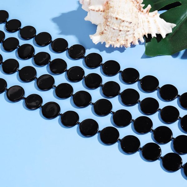 Firstmeet Flat Round Coin Shell Beads Long Knotted Necklace Natural Mother of Pearl Handmade Jewelry For Women - Image 48