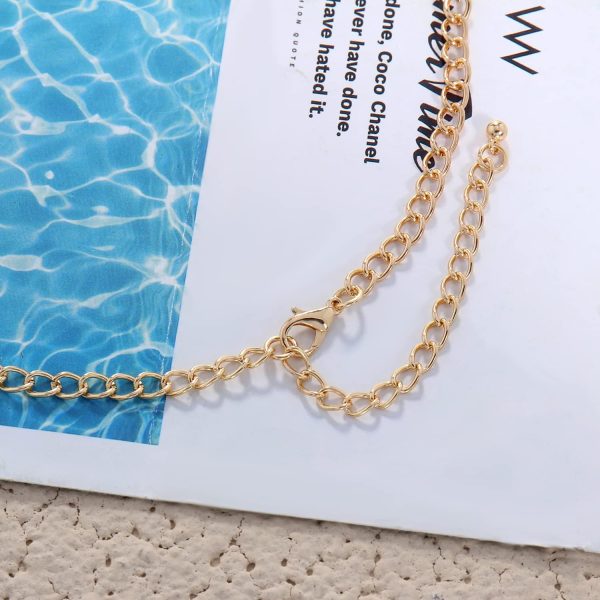 Firstmeet Shiny Resin Water Drop Collar Necklace with Earrings - Image 26