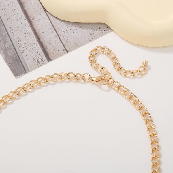 Firstmeet Shiny Resin Water Drop Collar Necklace with Earrings - Image 32