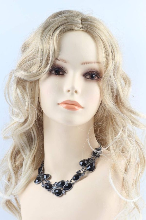 Firstmeet Shiny Resin Water Drop Collar Necklace with Earrings - Image 53