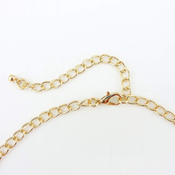 Firstmeet Shiny Resin Water Drop Collar Necklace with Earrings - Image 75
