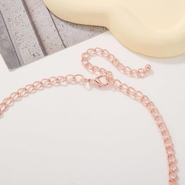 Firstmeet Shiny Resin Water Drop Collar Necklace with Earrings - Image 81