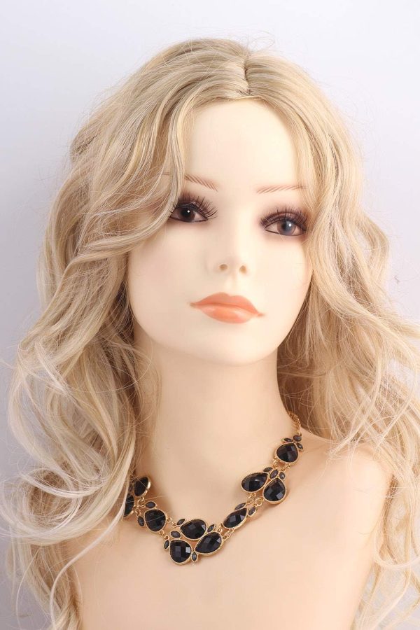 Firstmeet Shiny Resin Water Drop Collar Necklace with Earrings - Image 111