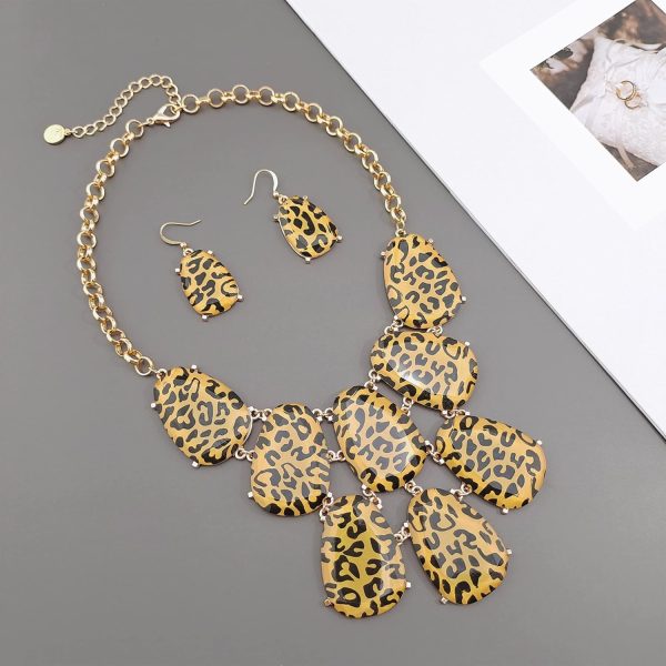Firstmeet Chunky Bubble Statement Collar Necklace with Earrings for Women - Image 20