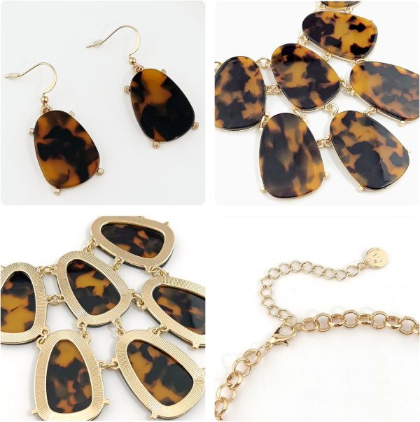 Firstmeet Chunky Bubble Statement Collar Necklace with Earrings for Women - Image 105