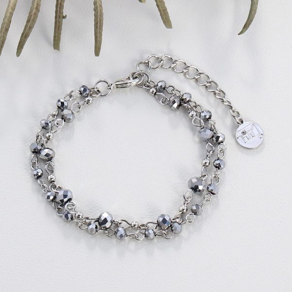 Firstmeet Long Chain Multi Layer Fashion Glass Beads Handmade Necklace with Bracelet for Women - Image 19