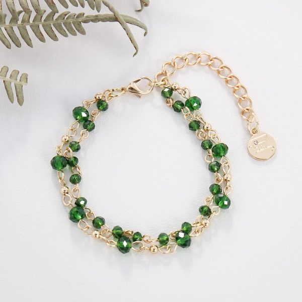 Firstmeet Long Chain Multi Layer Fashion Glass Beads Handmade Necklace with Bracelet for Women - Image 24